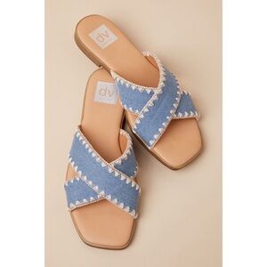 DV By‎ Dolce Vita Miguel Denim Criss Cross Sandals